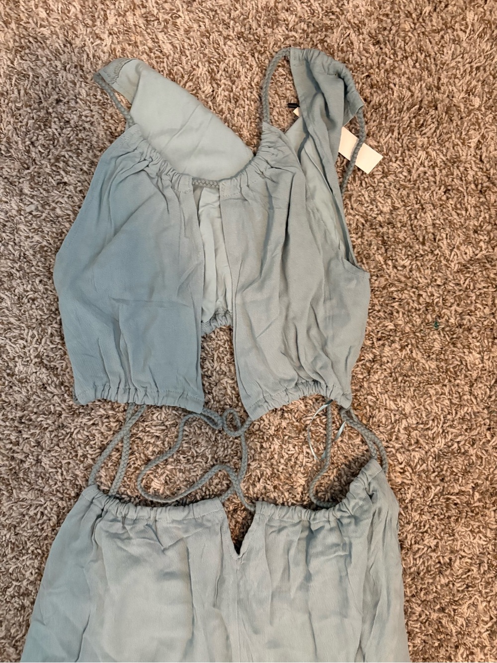 Papermoon Sage Blue Cutout Maxi Dress
